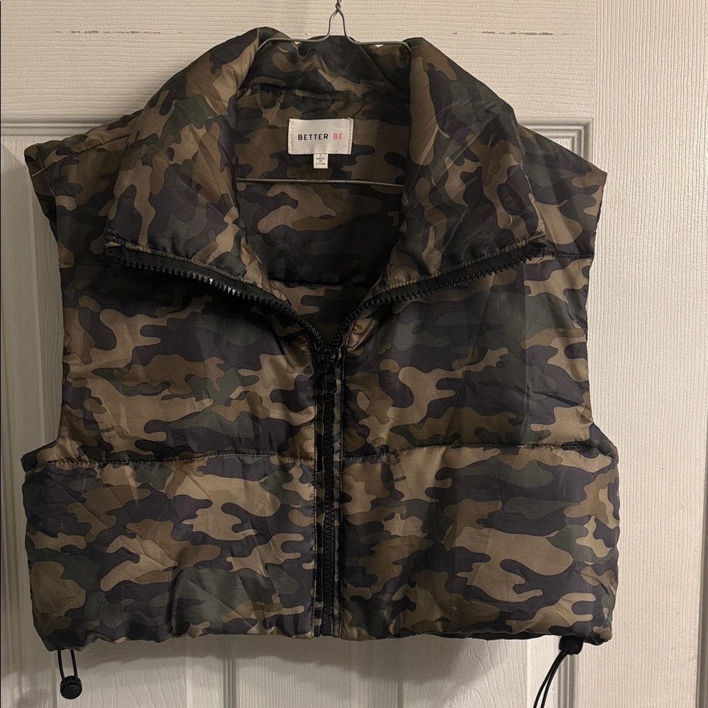 Better Be Camouflage Puffer Vest